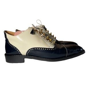 Mauri City Slickers Dress Oxford Calf Skin Alligator Shoes size 12 M